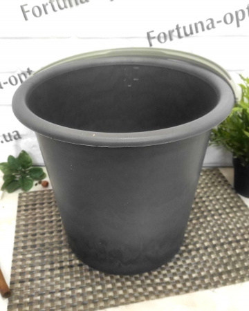 Ведро 11.5 л черное  (Ю) 0551 ✅базовая цена 41.27 грн. ✔ Опт ✔ Скидки ✔ Заходите! - Интернет-магазин ✅ Фортуна-опт ✅