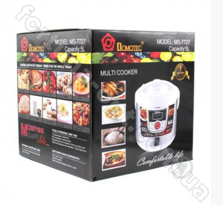 Мультиварка Domotec MS-7727 - 900 Вт -12 режимов  ✅ картинка - Интернет-магазин ✅ Fortuna-opt.com.ua. ✅ Мультиварка Domotec MS-7727 - 900 Вт -12 режимов  ✅ базовая цена $24.27 ✔ Опт ✔ Скидки ✔ Заходите! - Интернет-магазин ✅ Фортуна-опт ✅