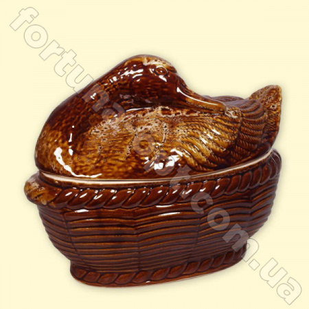 Жаровня керамическая для запекания в духовке и на огне Гусь ✅ картинка - Интернет-магазин ✅ Fortuna-opt.com.ua. ✅ Жаровня керамическая для запекания в духовке и на огне Гусь ✅ базовая цена 49.74 грн. ✔ Опт ✔ Скидки ✔ Заходите! - Интернет-магазин ✅ Фортуна-опт ✅