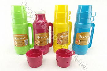 {Термос стеклянная колба A-Plus - 1636 - 1 л ➜ базовая цена $3.79 ✅ - Интернет-магазин ✅ Фортуна ✅