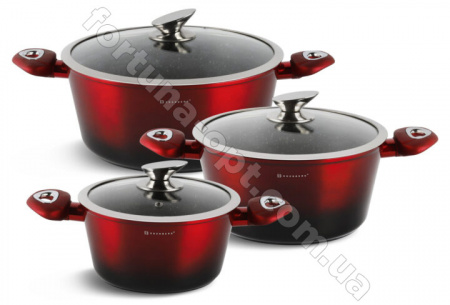 Набор посуды Edenberg EB - 7425 Red&Black Metallic Line ✅ картинка - Интернет-магазин ✅ Fortuna-opt.com.ua. ✅ Набор посуды Edenberg EB - 7425 Red&Black Metallic Line ✅ базовая цена $55.61 ✔ Опт ✔ Скидки ✔ Заходите! - Интернет-магазин ✅ Фортуна-опт ✅