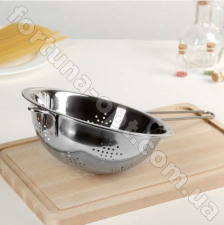 Дуршлаг с ручкой из нержавеющей стали A-Plus - 0851 (28 см) ✅ базовая цена $3.93 ✔ Опт ✔ Скидки ✔ Заходите! - Интернет-магазин ✅ Фортуна-опт ✅