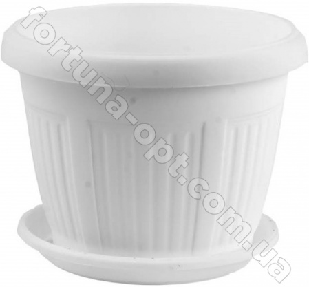 Горшок цветочный Николь 19 см - 0324 ✅ картинка - Интернет-магазин ✅ Fortuna-opt.com.ua. ✅ Горшок цветочный Николь 19 см - 0324 ✅ базовая цена 22.86 грн. ✔ Опт ✔ Скидки ✔ Заходите! - Интернет-магазин ✅ Фортуна-опт ✅
