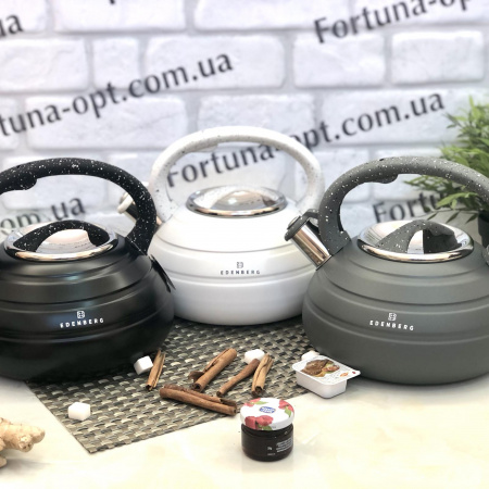 Чайник с покрытием 3 л Edenberg EB - 8841 ✅ картинка - Интернет-магазин ✅ Fortuna-opt.com.ua. ✅ Чайник с покрытием 3 л Edenberg EB - 8841 ✅ базовая цена $15.96 ✔ Опт ✔ Скидки ✔ Заходите! - Интернет-магазин ✅ Фортуна-опт ✅