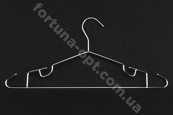 Вешалка ( тремпель ) для одежды нержавейка A-Plus - 1168 - 6 шт ✅ базовая цена $3.95 ✔ Опт ✔ Акции ✔ Заходите! - Интернет-магазин Fortuna-opt.com.ua.