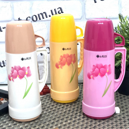 Термос со стеклянной колбой 1 л -A-Plus - 1631 ➜ картинка -Интернет-магазин ✅ Fortuna-opt.com.ua. ✅ Термос со стеклянной колбой 1 л -A-Plus - 1631  ➜ фото ➜ розн цена $4.26 - Интернет-магазин ✅ Fortuna-opt.com.ua. ✅