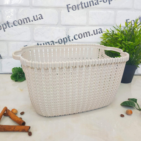 Корзина-плетенка с ручками 32*21.4*16 см - Stenson - 84494 ✅ базовая цена $2.31 ✔ Опт ✔ Скидки ✔ Заходите! - Интернет-магазин ✅ Фортуна-опт ✅