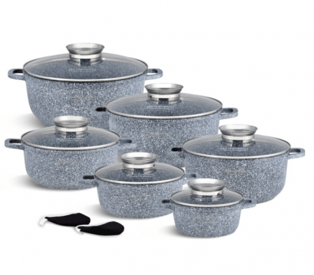 Набор казанов Edenberg с мраморным покрытием ЕВ - 8144✅картинка - Интернет-магазин ✅ Fortuna-opt.com.ua. ✅ Набор казанов Edenberg с мраморным покрытием ЕВ - 8144✅базовая цена$108.49✔Опт✔Скидки✔Заходите! - Интернет-магазин ✅Фортуна-опт ✅