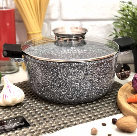 Казан - кастрюля с мраморным покрытием Edenberg EB - 3977 - 3.3 л / 22 см ✅ картинка - Интернет-магазин ✅ Fortuna-opt.com.ua. ✅ Казан - кастрюля с мраморным покрытием Edenberg EB - 3977 - 3.3 л / 22 см ✅ базовая цена $24.41 ✔ Опт ✔ Скидки ✔ Заходите! - Интернет-магазин ✅ Фортуна-опт ✅