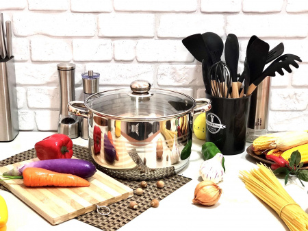 Кастрюля большого размера 10 л - A-Plus - 2171 ✅ базовая цена $18.77 ✔ Опт ✔ Скидки ✔ Заходите! - Интернет-магазин ✅ Фортуна-опт ✅