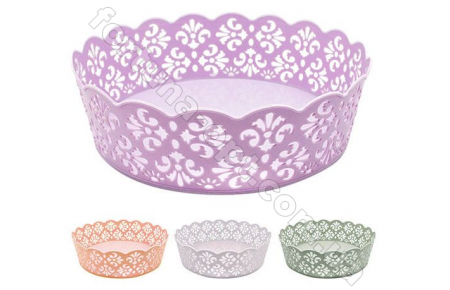 Корзинка пластиковая ажурная 22*6,5 см - Stenson - 84511  ✅ картинка - Интернет-магазин ✅ Fortuna-opt.com.ua. ✅ Корзинка пластиковая ажурная 22*6,5 см - Stenson - 84511  ✅ базовая цена $0.50 ✔ Опт ✔ Скидки ✔ Заходите! - Интернет-магазин ✅ Фортуна-опт ✅