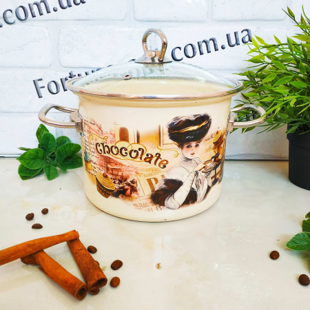 Кастрюля эмалированная 3,0 л 83112 Шоколадница ✅ базовая цена 567.21 грн. ✔ Опт ✔ Скидки ✔ Заходите! - Интернет-магазин ✅ Фортуна-опт ✅