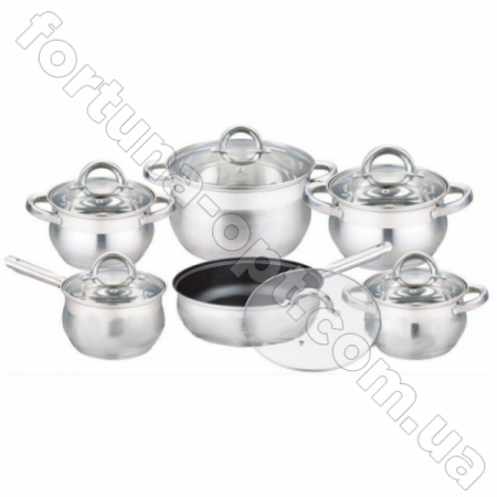Набор посуды из нержавеющей стали Edenberg ЕВ - 3720➜ Опт и розница ✅ актуальная цена -Интернет магазин ✅ Фортуна ✅