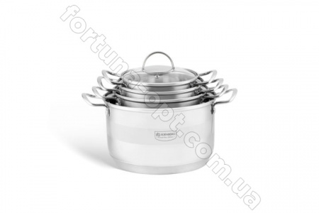 Набор кастрюль со сковородкой Edenberg EB - 3732➜ Опт и розница ✅ актуальная цена -Интернет магазин ✅ Фортуна ✅