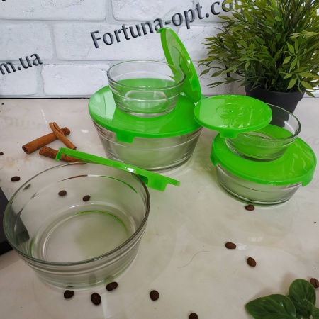 Набор судков стекло A - Plus - 0122 - 5 шт ✅ базовая цена $5.29 ✔ Опт ✔ Скидки ✔ Заходите! - Интернет-магазин ✅Фортуна-опт ✅