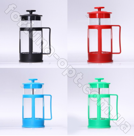 Френч-пресс черный 0.3 л A-Plus - 300В ✅ базовая цена $2.27 ✔ Опт ✔ Скидки ✔ Заходите! - Интернет-магазин ✅ Фортуна-опт ✅