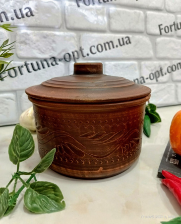   Кастрюля красная глина 1,7 л 7785 ✅ базовая цена 99.46 грн. ✔ Опт ✔ Скидки ✔ Заходите! - Интернет-магазин ✅ Фортуна-опт ✅