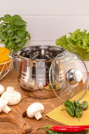 Кастрюля 2,9 л "Капля" форма с крышкой Edenberg EB - 531 ✅ базовая цена $13.27 ✔ Опт ✔ Скидки ✔ Заходите! - Интернет-магазин ✅ Фортуна-опт ✅