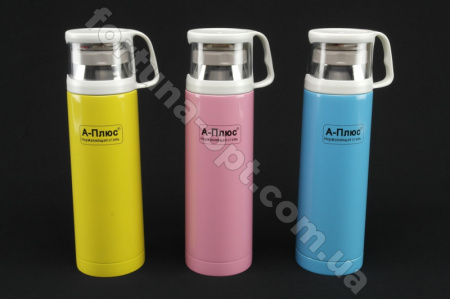 Термос нержавеющий A-Plus 1779 - 500 мл ➜ картинка -Интернет-магазин ✅ Fortuna-opt.com.ua. ✅ Термос нержавеющий A-Plus 1779 - 500 мл ➜ фото ➜ розн цена $4.17 - Интернет-магазин ✅ Fortuna-opt.com.ua. ✅