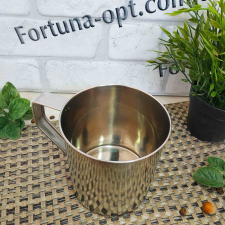 Кружка из нержавеющей стали 12 см A-Plus - 0277 ✅ базовая цена $1.79 ✔ Опт ✔ Скидки ✔ Заходите! - Интернет-магазин ✅ Фортуна-опт ✅