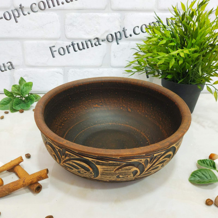 Макитра 4 л без крышки из красной глины - 7780 ✅ картинка - Интернет-магазин ✅ Fortuna-opt.com.ua. ✅ Макитра 4 л без крышки из красной глины - 7780 ✅ базовая цена 121 грн. ✔ Опт ✔ Скидки ✔ Заходите! - Интернет-магазин ✅ Фортуна-опт ✅