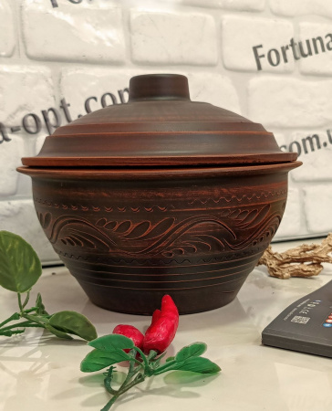   Супник кр глина 2,5 л  7784 ✅ базовая цена 139.24 грн. ✔ Опт ✔ Скидки ✔ Заходите! - Интернет-магазин ✅ Фортуна-опт ✅