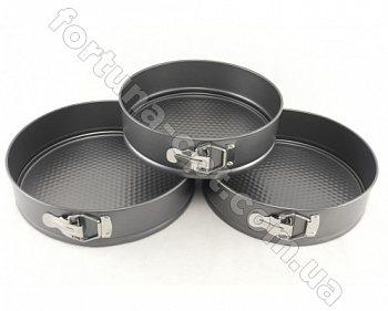 Набор круглых форм для выпечки A-Plus - 0037  ➜ Оптом и в розницу ✅ актуальная цена -Интернет магазин ✅ Фортуна ✅