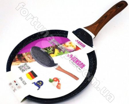 Сковорода для блинов с мраморным покрытием Benson BN - 528 24 см ✅ базовая цена $10.32 ✔ Опт ✔ Скидки ✔ Заходите! - Интернет-магазин ✅ Фортуна-опт ✅
