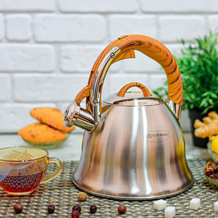 Чайник нержавеющий 3 л со свистком Edenberg EB - 1978 ✅ базовая цена $15.76 ✔ Опт ✔ Скидки ✔ Заходите! - Интернет-магазин ✅ Фортуна-опт ✅
