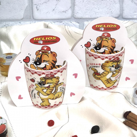 Чашка с тиграми 240 мл подарочная - 2701 ✅ базовая цена 67.84 грн. ✔ Опт ✔ Скидки ✔ Заходите! - Интернет-магазин ✅ Фортуна-опт ✅