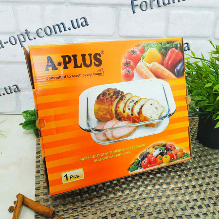 Форма для выпечки прямоугольная A-Plus - 4005 (термостекло) ✅ картинка - Интернет-магазин ✅ Fortuna-opt.com.ua. ✅ Форма для выпечки прямоугольная A-Plus - 4005 (термостекло) ✅ базовая цена $6.73 ✔ Опт ✔ Скидки ✔ Заходите! - Интернет-магазин ✅ Фортуна-опт ✅