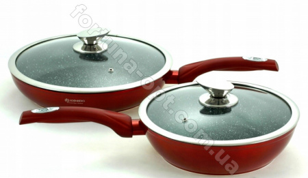 Набор посуды Edenberg EB - 5612 Burgundy Metallic Line ✅ картинка - Интернет-магазин ✅ Fortuna-opt.com.ua. ✅ Набор посуды Edenberg EB - 5612 Burgundy Metallic Line ✅ базовая цена $107.85 ✔ Опт ✔ Скидки ✔ Заходите! - Интернет-магазин ✅ Фортуна-опт ✅