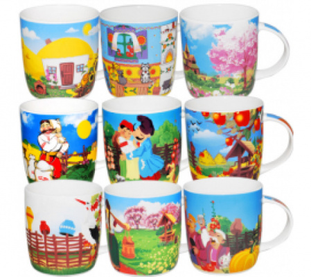 Чашка 360 мл "Народные мотивы" 2183-3  ✅ базовая цена 35.32 грн. ✔ Опт ✔ Скидки ✔ Заходите! - Интернет-магазин ✅ Фортуна-опт ✅