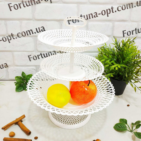 Фруктовница пластиковая 3 яруса 5058 ✅ базовая цена 34.63 грн. ✔ Опт ✔ Скидки ✔ Заходите! - Интернет-магазин ✅ Фортуна-опт ✅