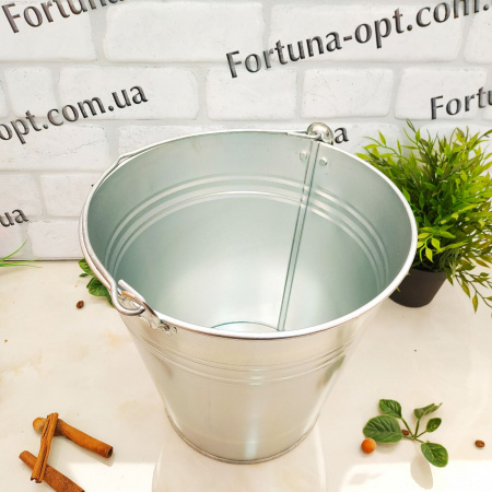 Ведро оцинкованное 10 л 0112 ✅базовая цена 106.88 грн. ✔ Опт ✔ Скидки ✔ Заходите! - Интернет-магазин ✅ Фортуна-опт ✅