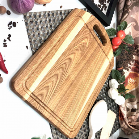 Доска разделочная Ясень 25*35 см с вырезом 2535ксв ✅ картинка - Интернет-магазин ✅ Fortuna-opt.com.ua. ✅ Доска разделочная Ясень 25*35 см с вырезом 2535ксв ✅ базовая цена 98.75 грн. ✔ Опт ✔ Скидки ✔ Заходите! - Интернет-магазин ✅ Фортуна-опт ✅