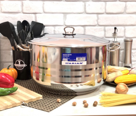 Кастрюля из нержавеющей стали Home Perfect - 2318 - 25 л ✅ базовая цена 1 206 грн. ✔ Опт ✔ Скидки ✔ Заходите! - Интернет-магазин ✅ Фортуна-опт ✅