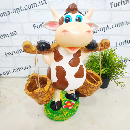  Корова с коромыслом гипс 1715 ✅ базовая цена 399.60 грн. ✔ Опт ✔ Скидки ✔ Заходите! - Интернет-магазин ✅ Фортуна-опт ✅