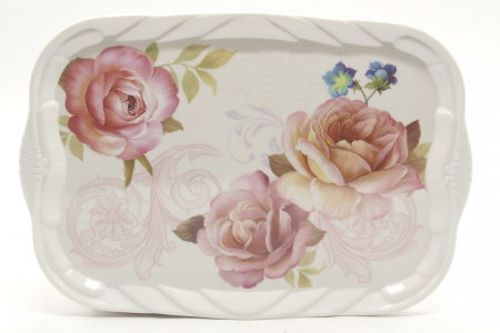 Разнос миламиновый 38*26 см А-Плюс 5665 ✅ базовая цена $2.60 ✔ Опт ✔ Скидки ✔ Заходите! - Интернет-магазин ✅ Фортуна-опт ✅