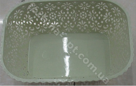 Корзинка ажурная пластик 20*14*8 см Stenson - 84551  ✅ базовая цена $0.30 ✔ Опт ✔ Скидки ✔ Заходите! - Интернет-магазин ✅ Фортуна-опт ✅
