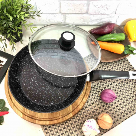 Сковорода с гранитным покрытием A-Plus 28 см - 1478  ✅ базовая цена $13.98 ✔ Опт ✔ Скидки ✔ Заходите! - Интернет-магазин ✅ Фортуна-опт ✅