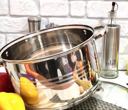 Кастрюля качественная с толстым дном A-Plus - 2169 - 6.5 л ✅ базовая цена $13.69 ✔ Опт ✔ Скидки ✔ Заходите! - Интернет-магазин ✅ Фортуна-опт ✅