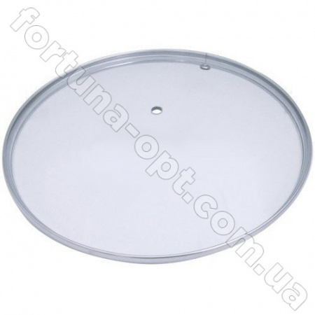 Крышка стеклянная на кастрюлю без ручки - 1030 - 30 см ✅ базовая цена $0.90 ✔ Опт ✔ Скидки ✔ Заходите! - Интернет-магазин ✅ Фортуна-опт ✅