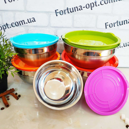 Набор мисок и из нержавейки с крышками Edenberg EB - 3636 - 5 шт ✅ базовая цена $19.37 ✔ Опт ✔ Скидки ✔ Заходите! - Интернет-магазин ✅Фортуна-опт ✅