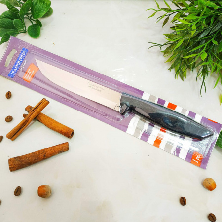 Нож для мяса 152 мм Трамонтина PLENUS с черной ручкой в индивидуальном блистере 23423/106 ✅ базовая цена 201.14 грн. ✔ Опт ✔ Скидки ✔ Заходите! - Интернет-магазин ✅ Фортуна-опт ✅