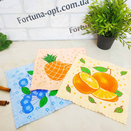 Салфетка микрофибра Фрукты 25х25см 0401 ✅ базовая цена 13.66 грн. ✔ Опт ✔ Скидки ✔ Заходите! - Интернет-магазин ✅ Фортуна-опт ✅