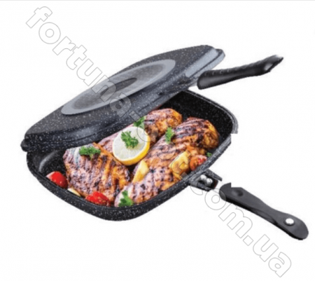 Сковорода гриль двухсторонняя Edenberg EB - 8138 - 32х25см ✅ картинка - Интернет-магазин ✅ Fortuna-opt.com.ua. ✅ Сковорода гриль двухсторонняя Edenberg EB - 8138 - 32х25см ✅ базовая цена $32.63 ✔ Опт ✔ Скидки ✔ Заходите! - Интернет-магазин ✅ Фортуна-опт ✅