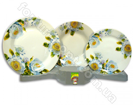 Набор тарелок 18 предметов Elina EL -1110D ✅ базовая цена 592.58 грн. ✔ Опт ✔ Скидки ✔ Заходите! - Интернет-магазин ✅ Фортуна-опт ✅