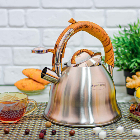 Чайник нержавеющий 3 л со свистком Edenberg EB - 1978 ✅ базовая цена $15.76 ✔ Опт ✔ Скидки ✔ Заходите! - Интернет-магазин ✅ Фортуна-опт ✅