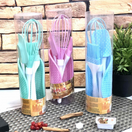 Набор силиконовый кухонных принадлежностей A-Plus - 1956 ✅ базовая цена $5.04 ✔ Опт ✔ Скидки ✔ Заходите! - Интернет-магазин ✅ Фортуна-опт ✅